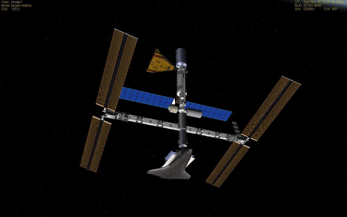 17 OFSS after installing the PMA and docking Endeavour to the station