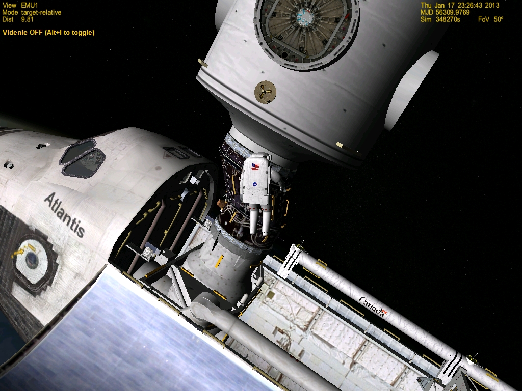 1st EVA of STS-142