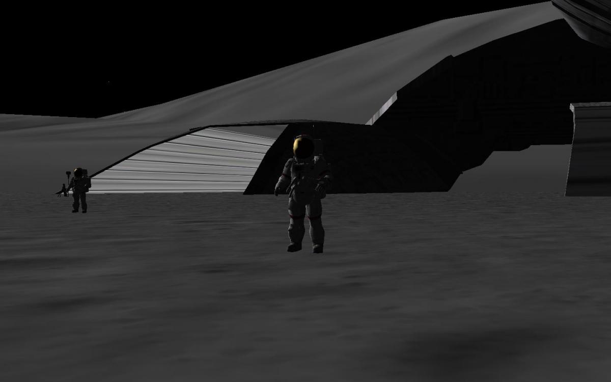 30) Young and Duke heading back toward the rover
