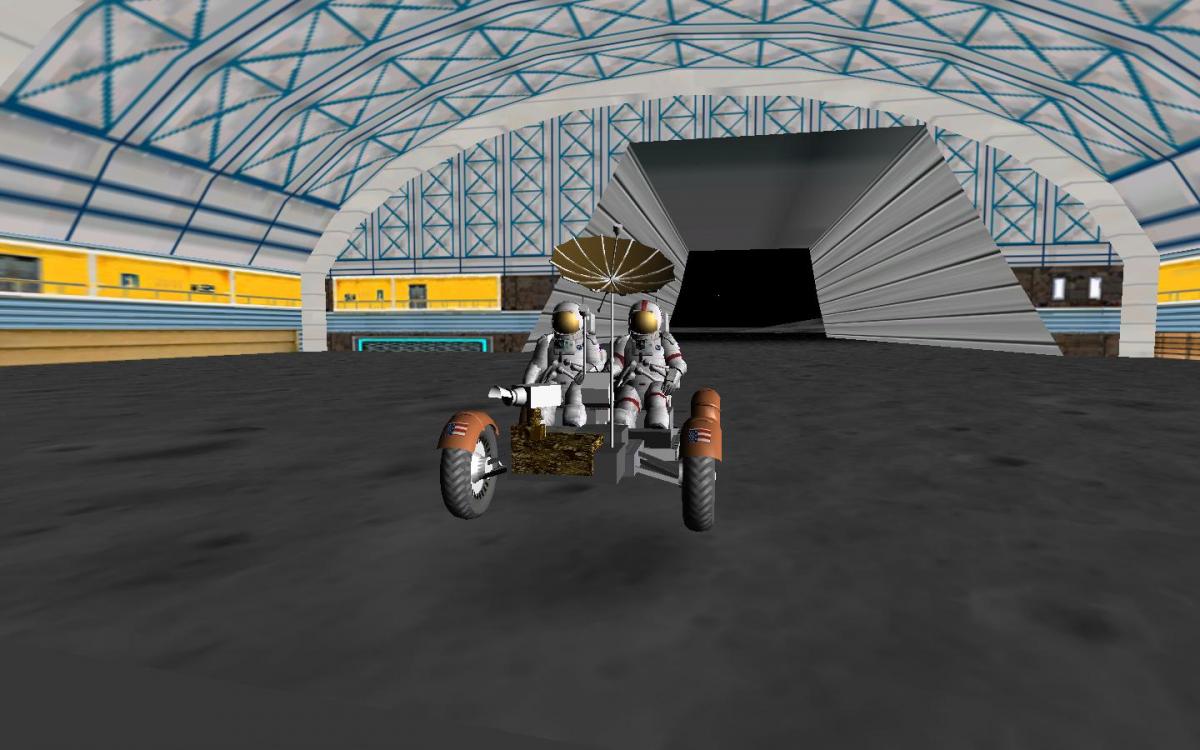 33) Young and Duke drive into opposite pontoon, find it a little clearer.  An exhaustive investigation found all the doors to be jammed shut, so explo