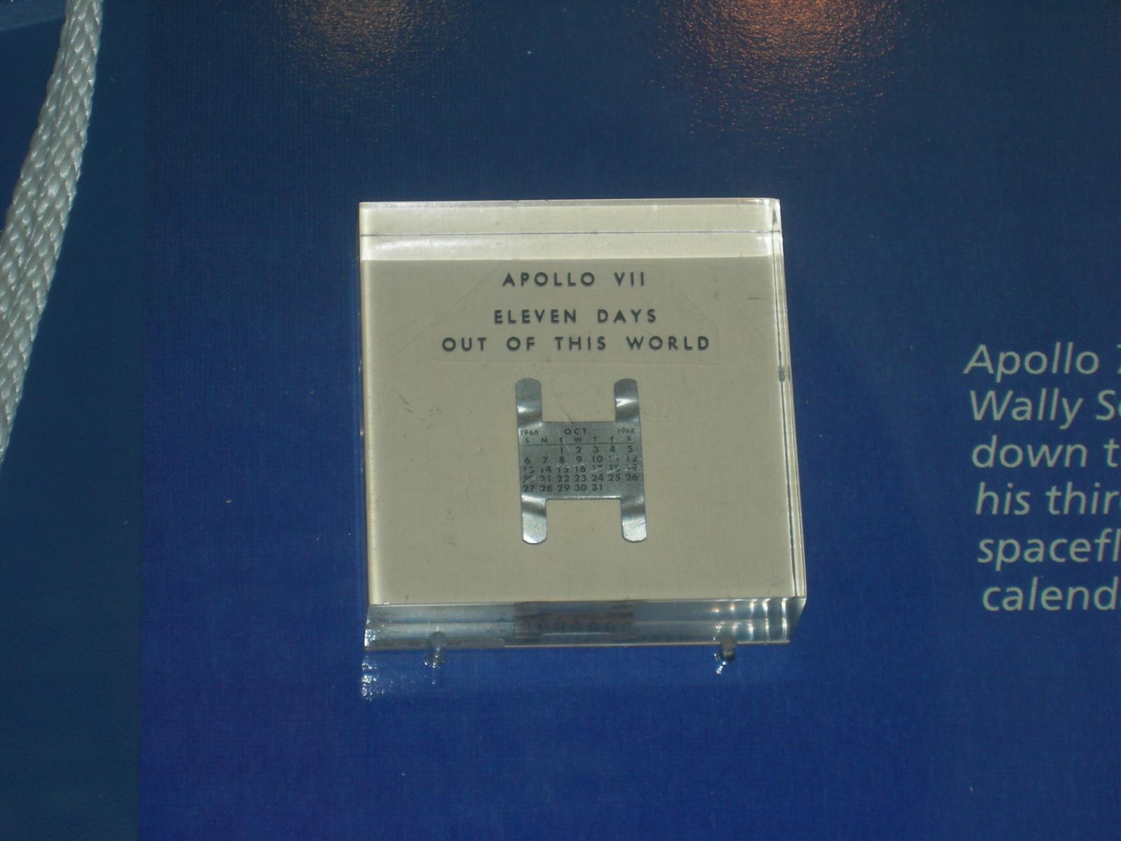 A calendar watch used by Wally Schira