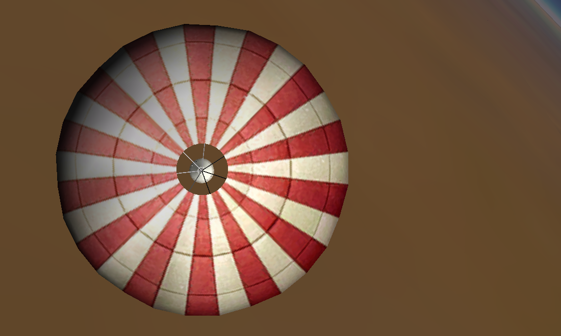 a chuted landing on Mars