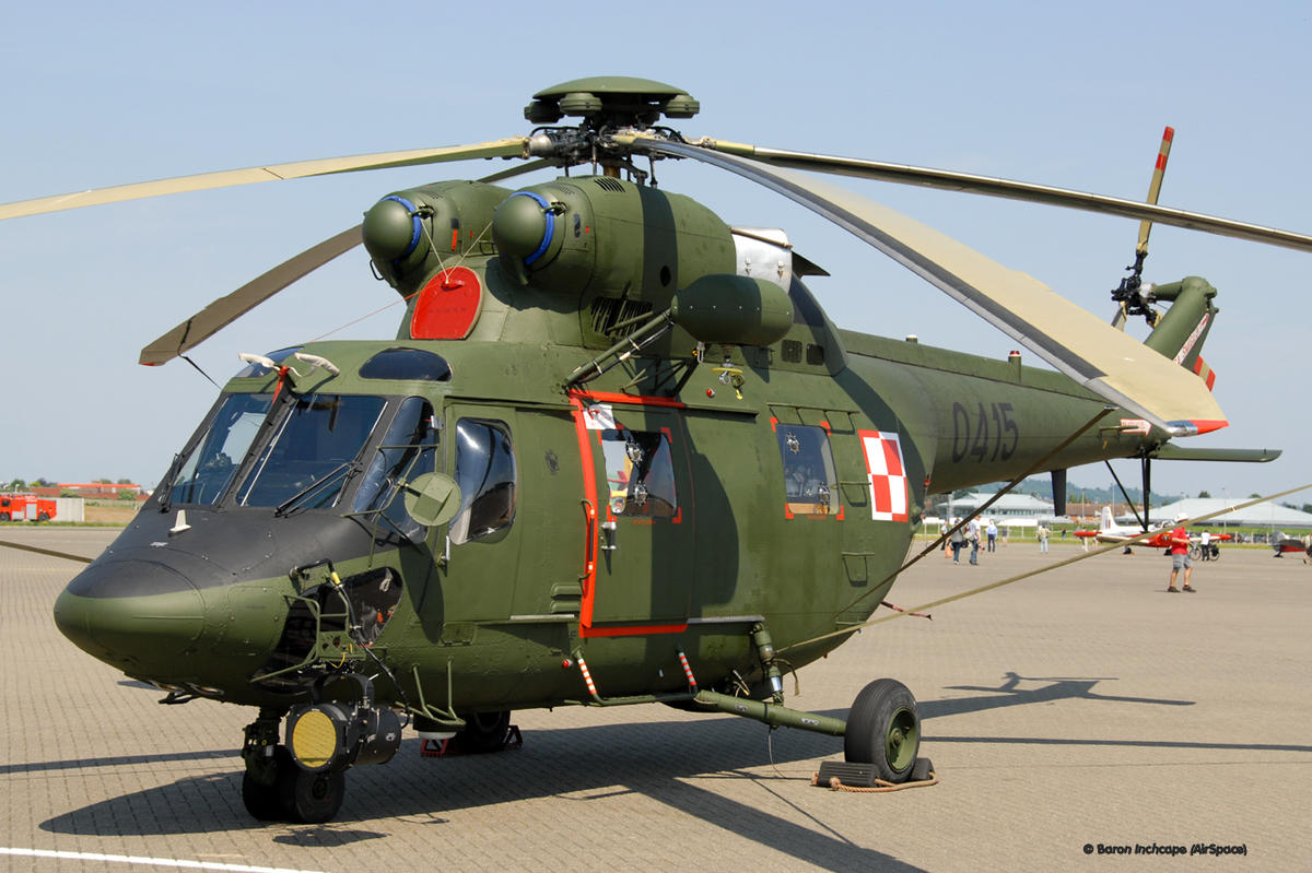 A Sokol helicopter,newly aquired last January