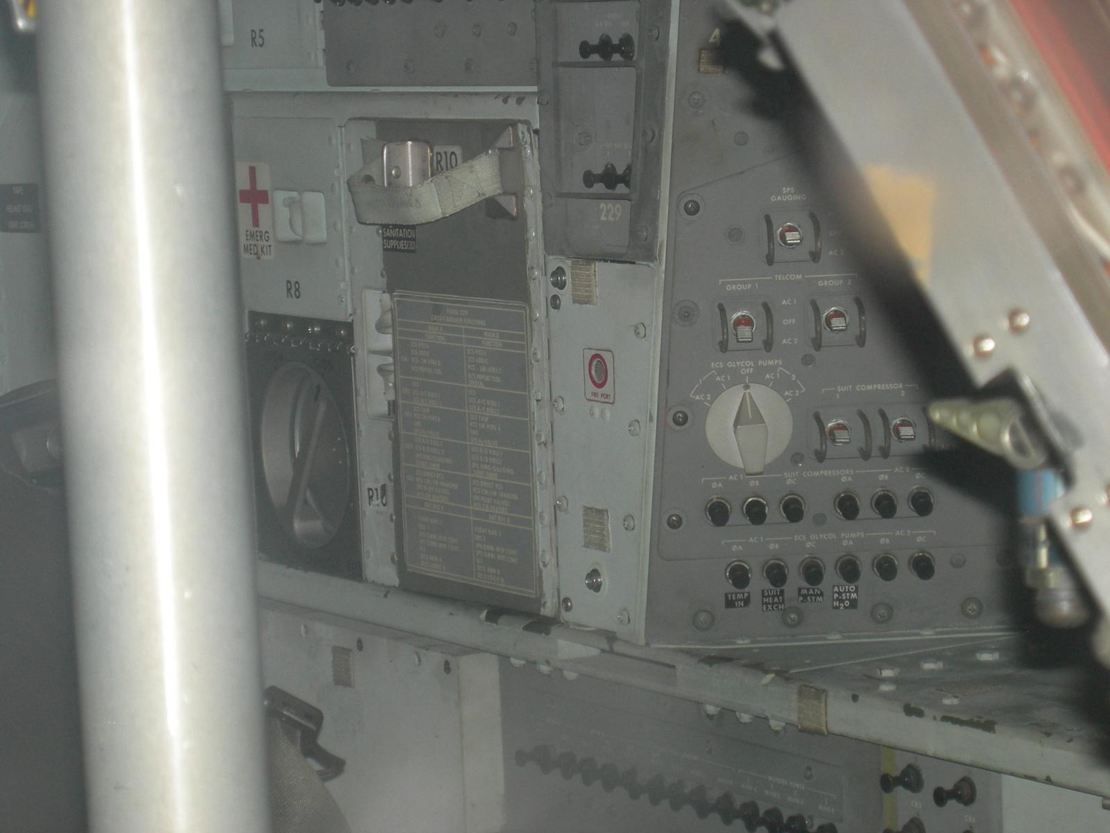 A view of the left side where Panel 4 and 5 is located on Kitty Hawk