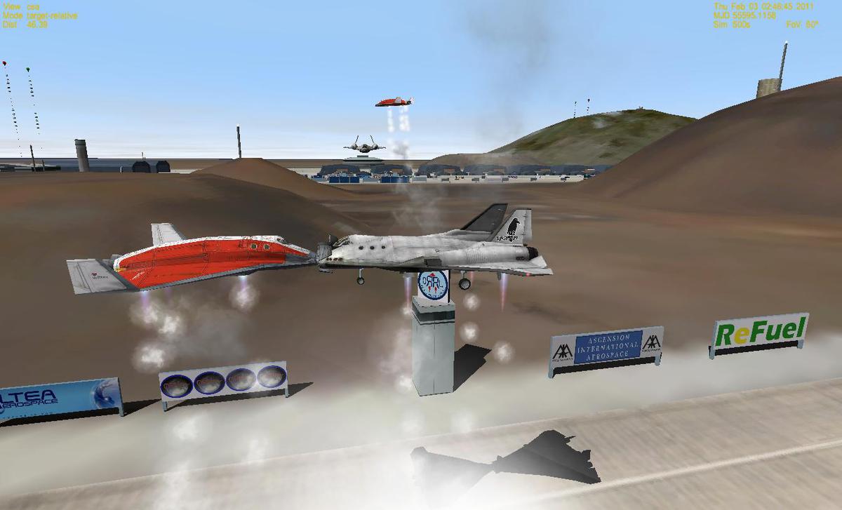Air to air docking