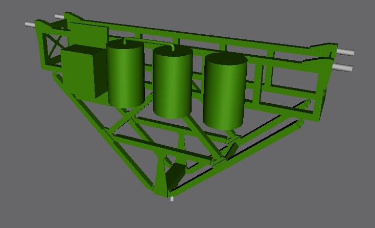 An MPESS in the Fast Reaction Experiments Enabling Science, Technology, Applications and Research(FREESTAR) configuration.

The three cylinders on the