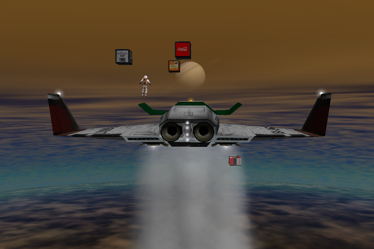 An UMmu jumped out of the DGIV high in the atmosphere to care at the dropped cargo