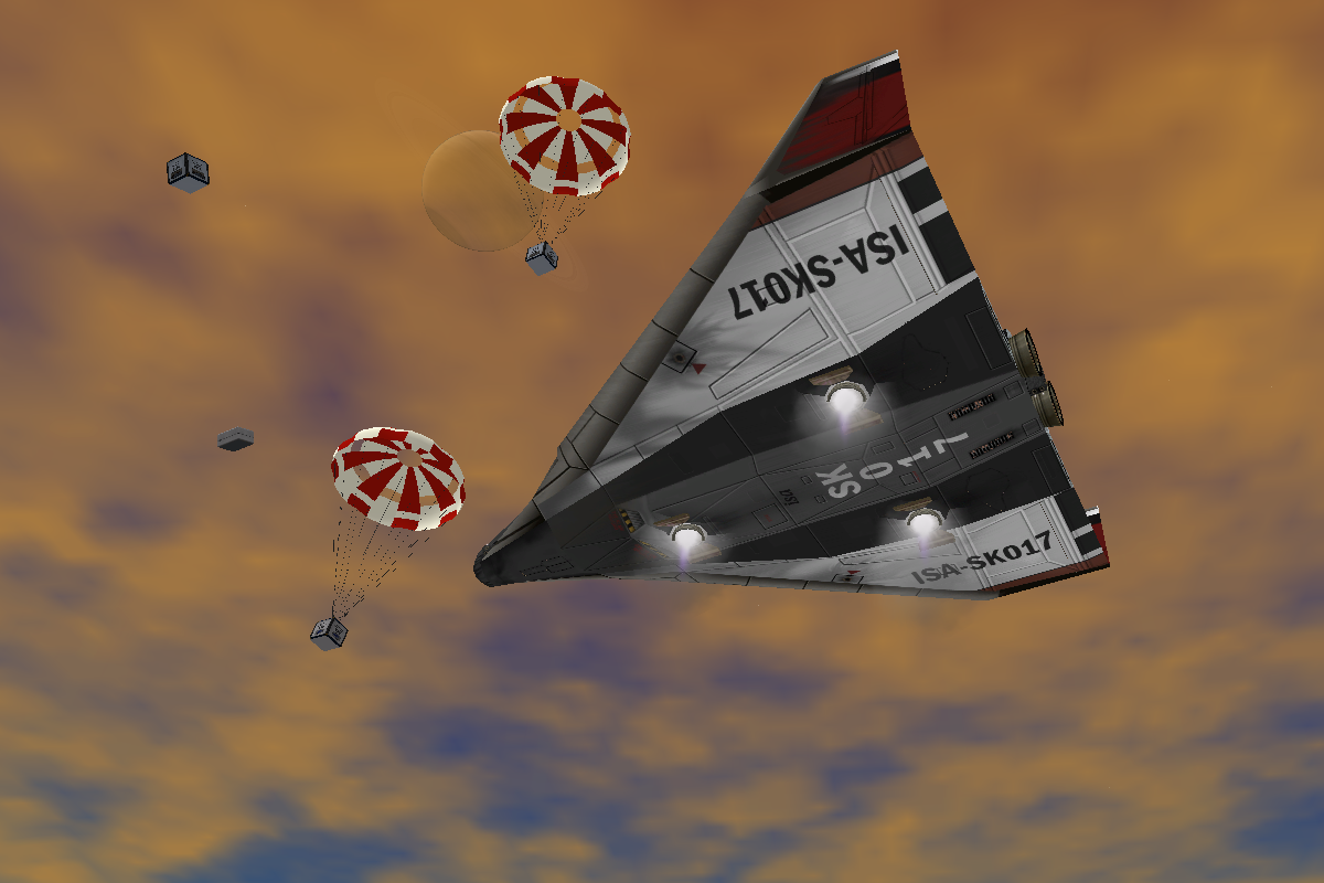 another cargo chute drop operation