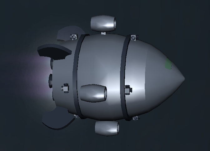 Another view of the Skyboat in Earth orbit