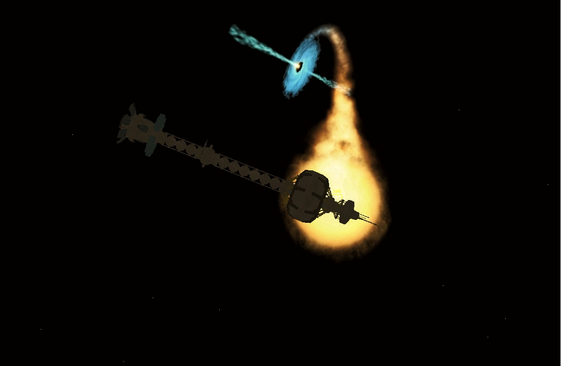 Aquarius encounters a Black Hole