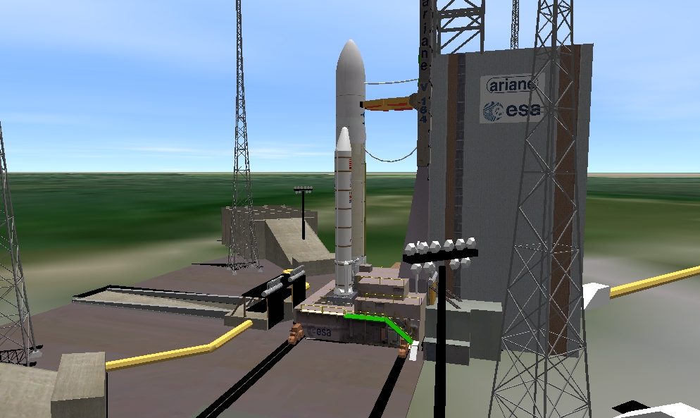 Ariane 5 w/ATV-010 "Galileo Galilei" shortly before lift-off
