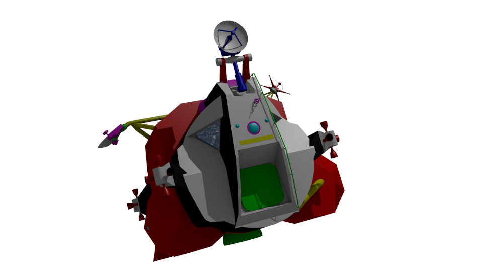 Ascent Stage WIP in Blender3D