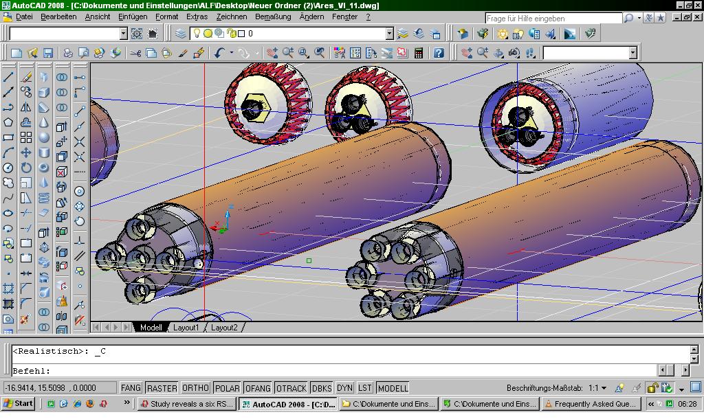 Better then LEGO - The stages in concept parts on the drawing board.