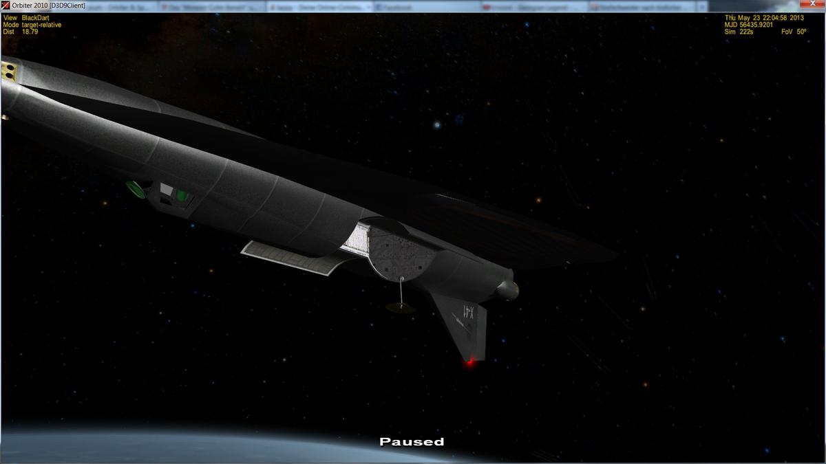 Black Dart Revival Project
Day 02: Making it run again using Orbiter 2010 + DirectX 9