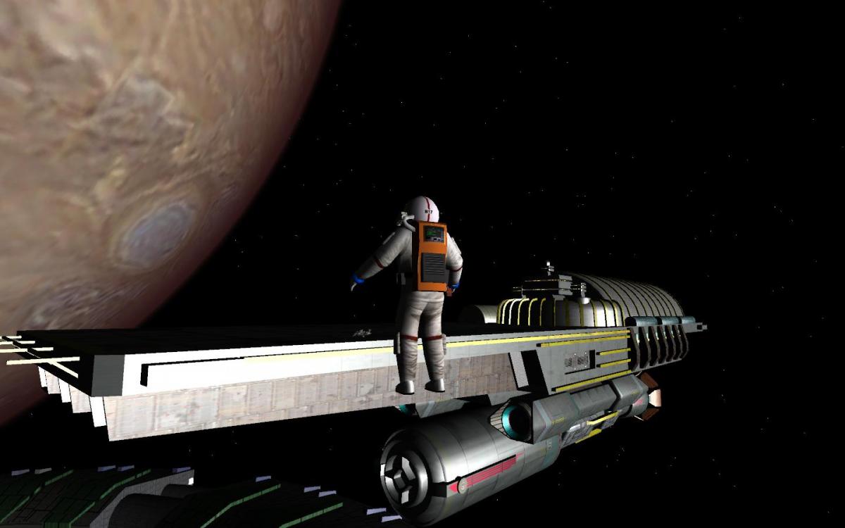 Bob returns to the shuttle (2)