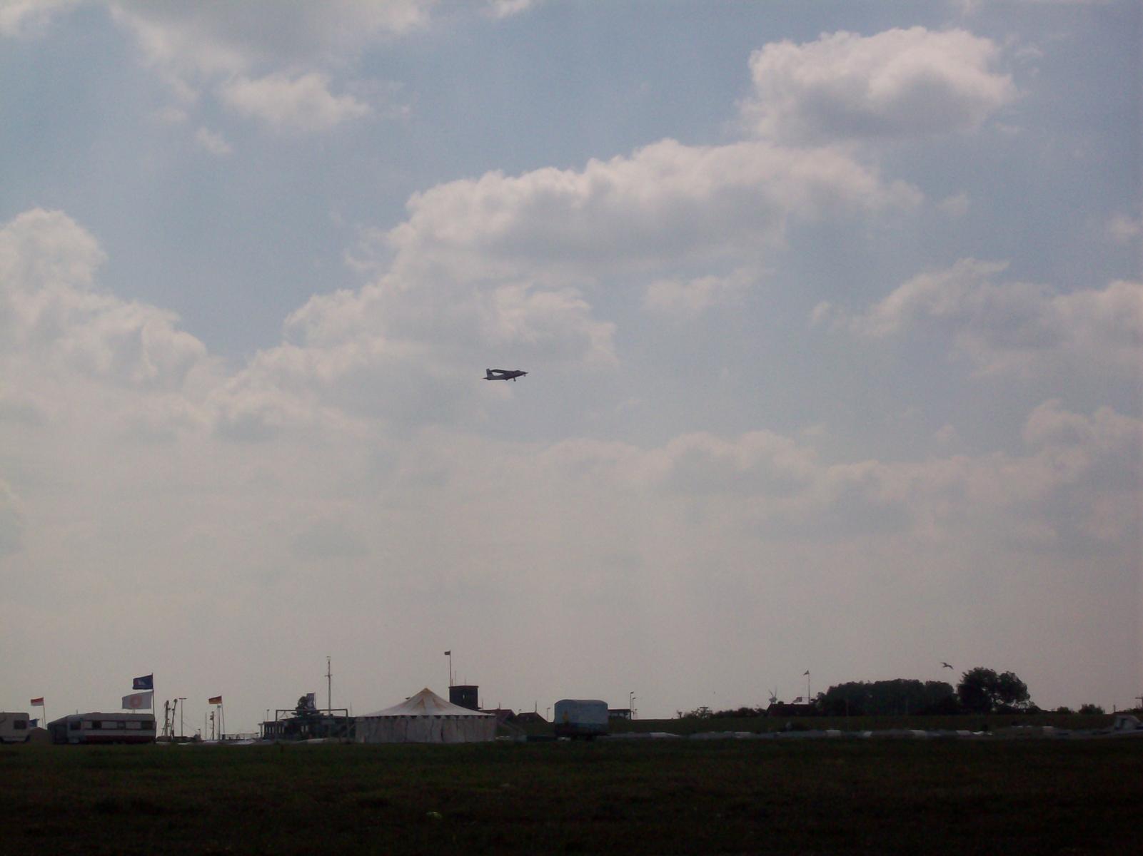 Britten Norman BN-2 Islander after takeoff from Harle (EDXP)
