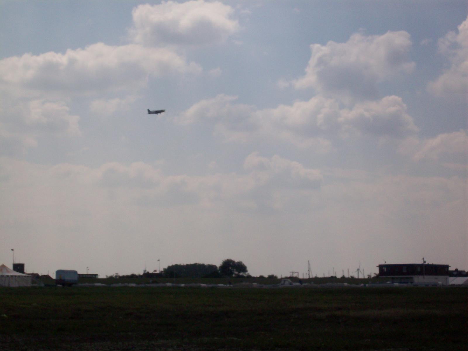 Britten Norman BN-2 Islander after takeoff from Harle (EDXP)