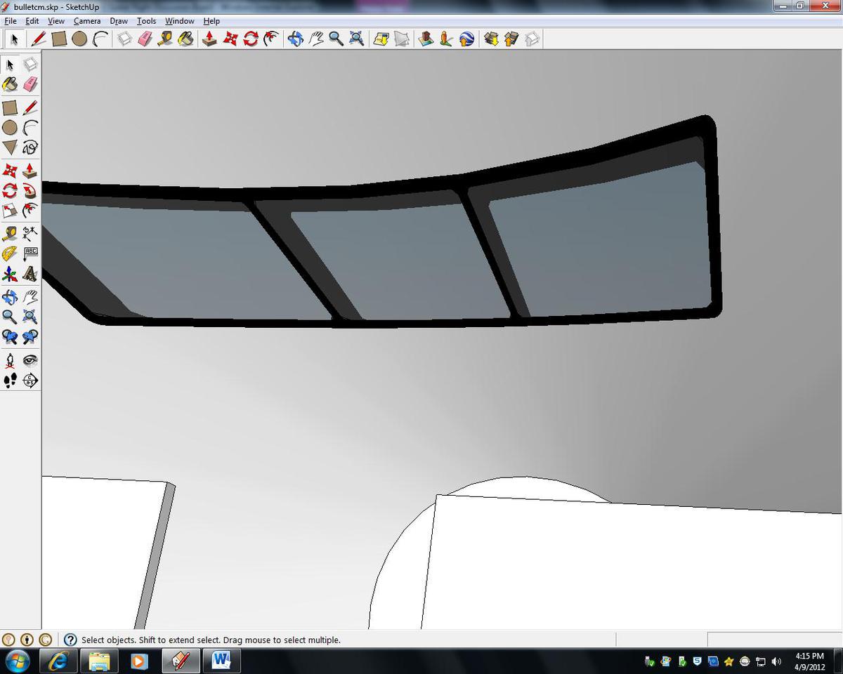 Bullet CM. Upgraded frames for the windows.