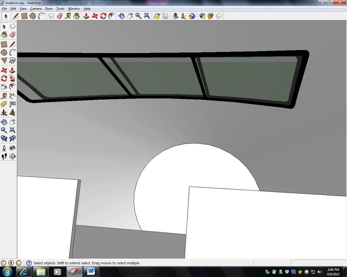 Bullet CM. View from right seat.