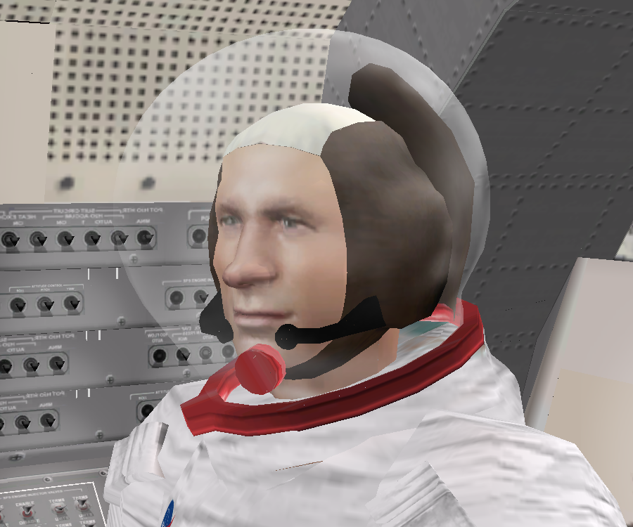 Buzz Aldrin from Neil Armstrongs view