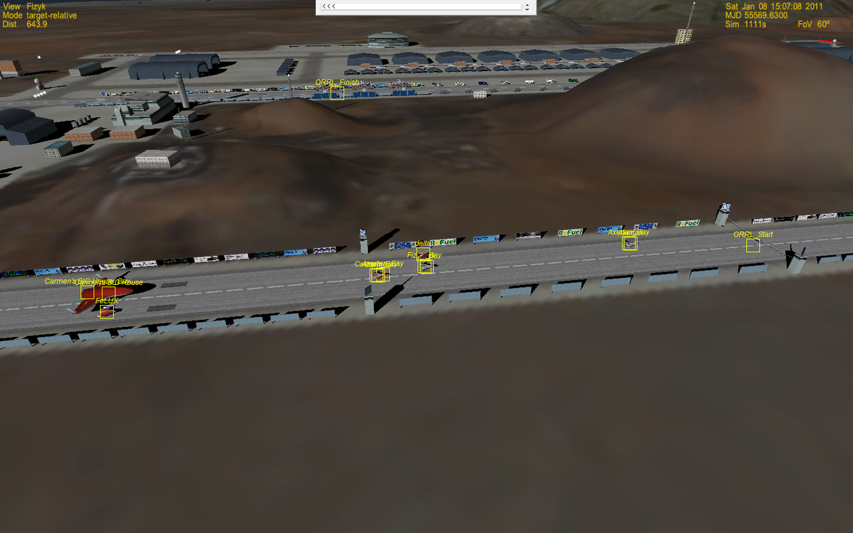 Carmen, Felux, Deltawing, Axertan and me on the runway.