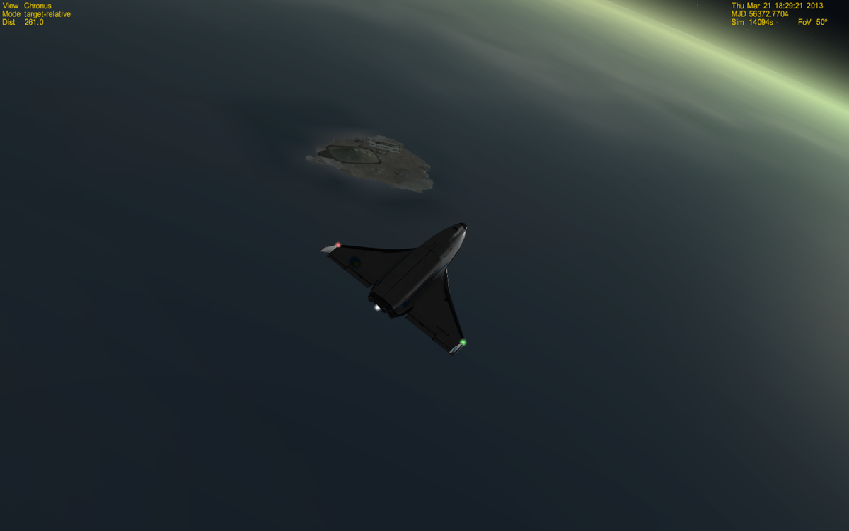 Chronus nearby Ascension Island.