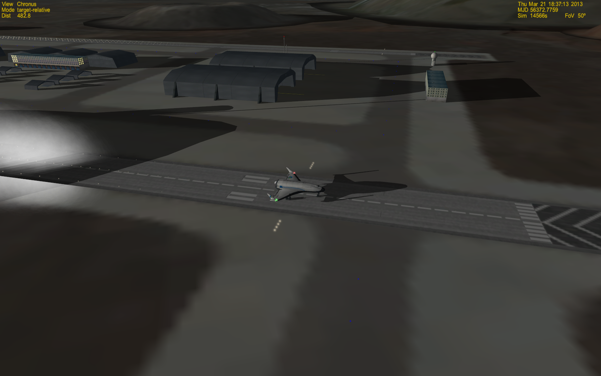 Chronus rolling to the Heavy Freight Unloading Facility.