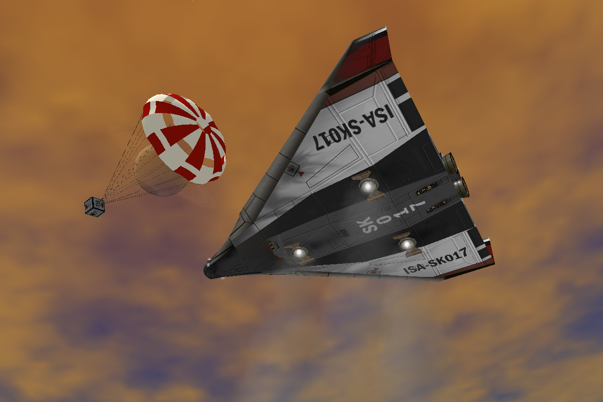 chute-cargo-drop-operation on Titan