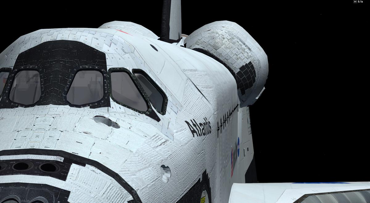 Close up view of Atlantis