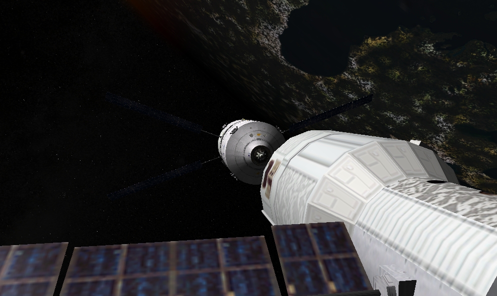 Closing in for docking