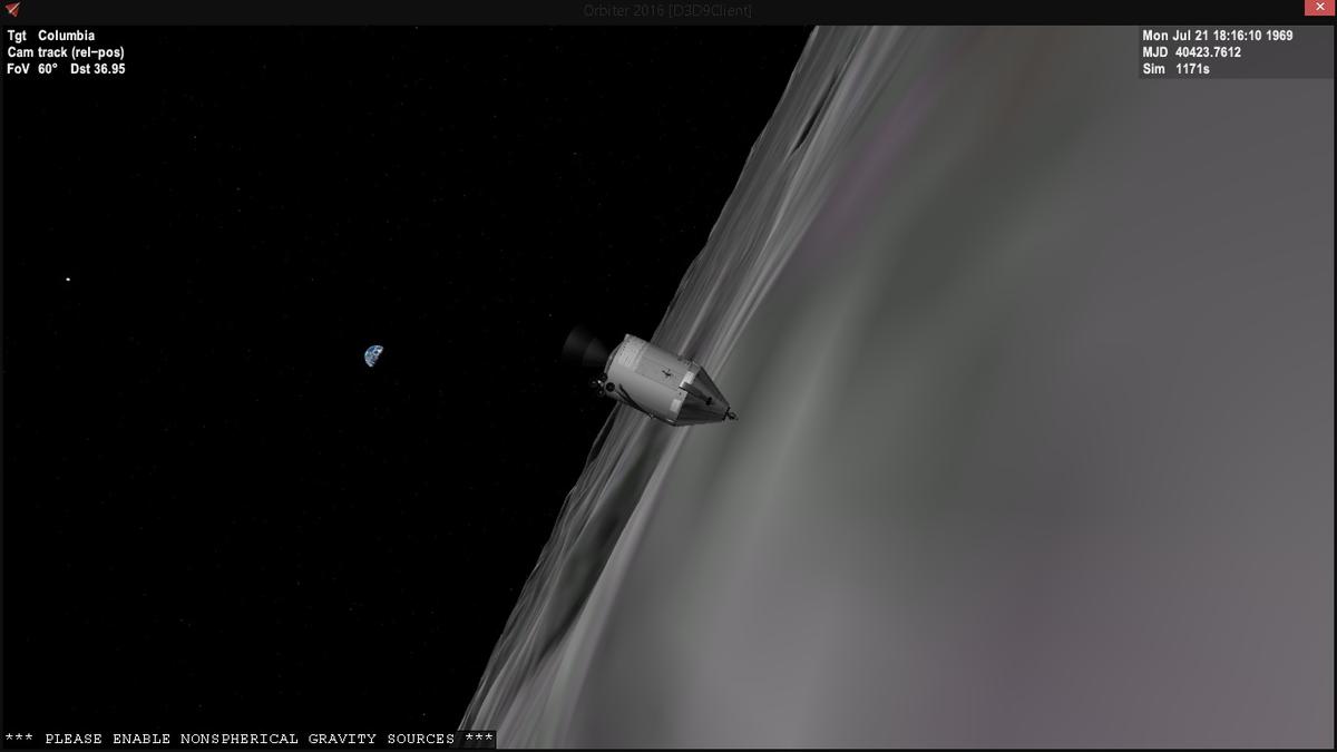columbia in deep flight