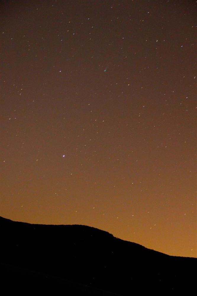 Comet Ison Nov-15-2013 Near Castaic Lake, California. USA