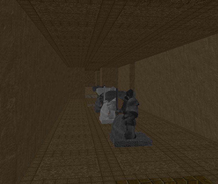 Corridor with statues in Thakolon