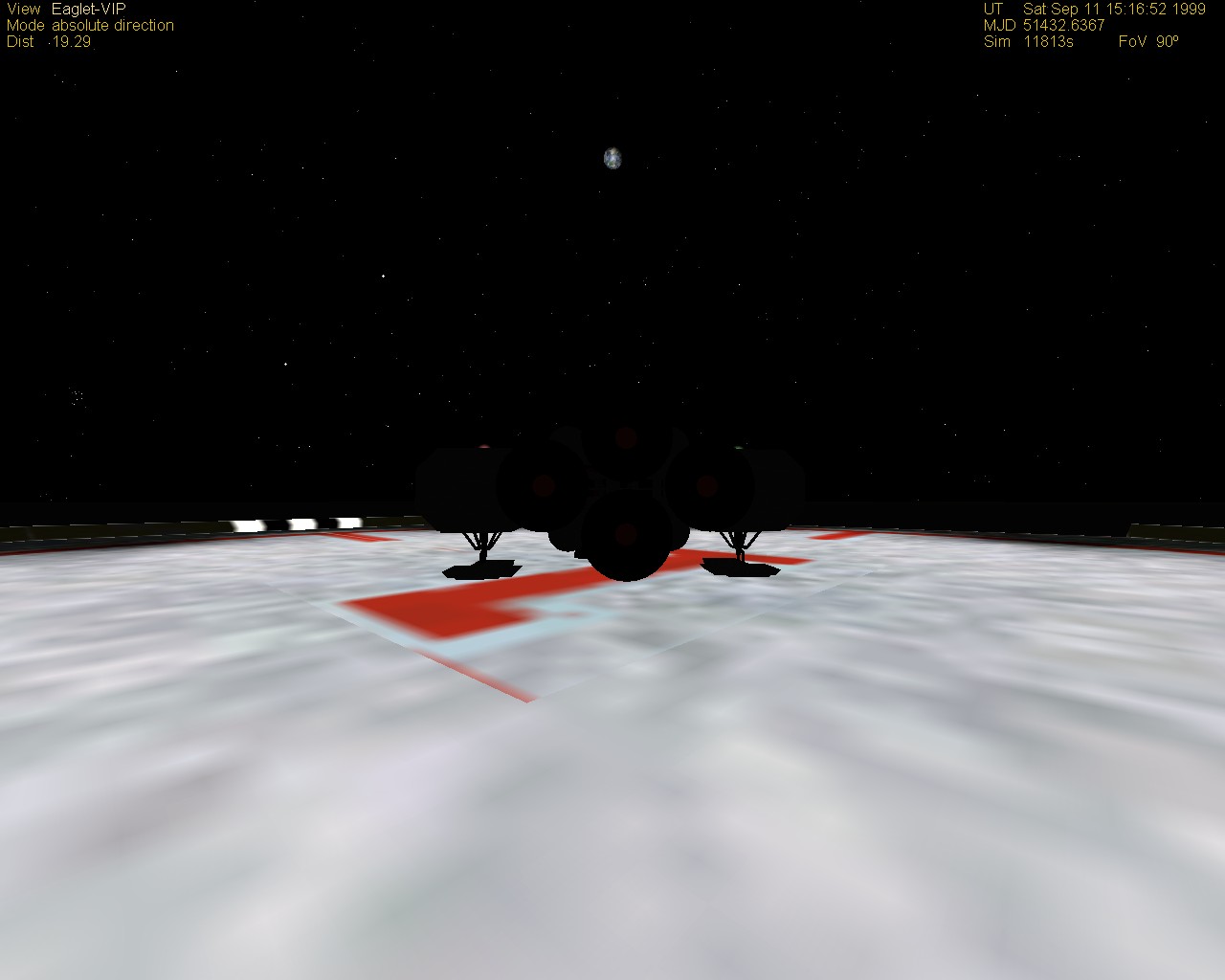 Current speed record for lunar crossing at 3G: 3 hours 17 minutes.  Shaves ~45 minutes off a 1G crossing.  Unexpected view of Earth overhead upon land