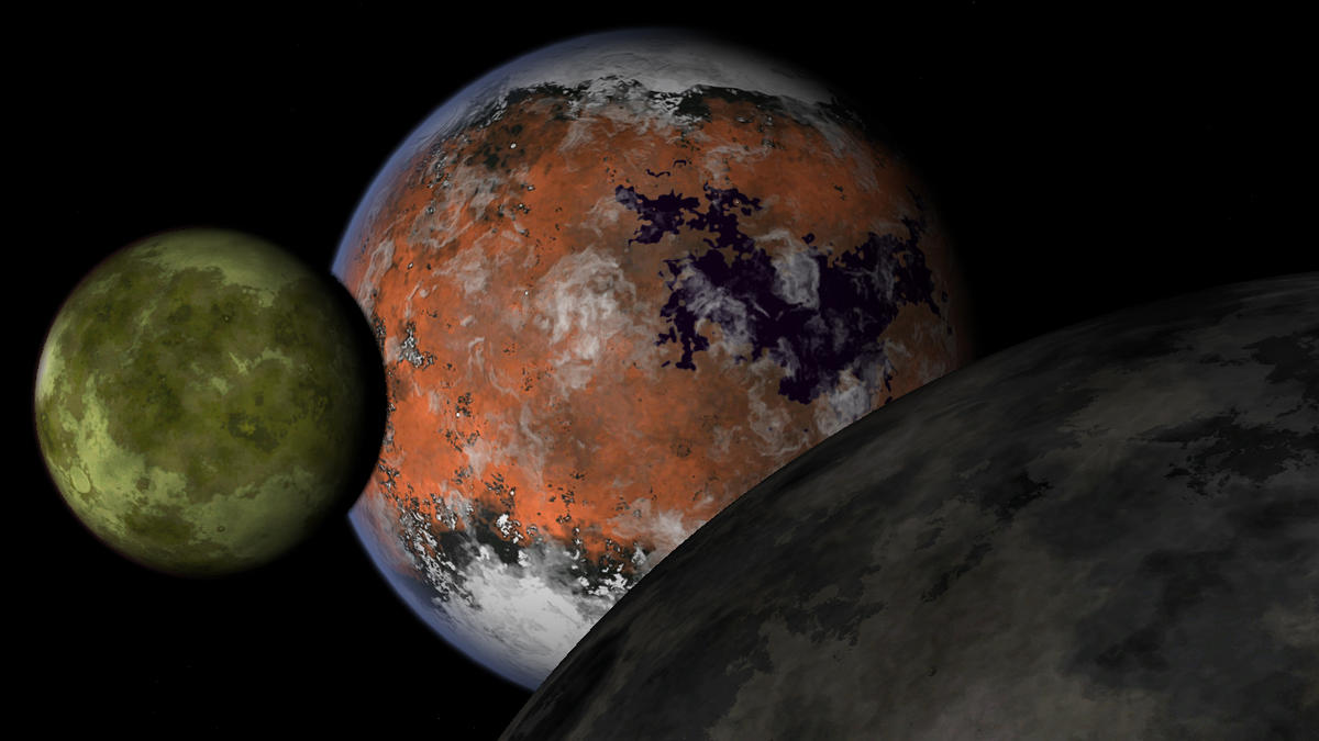 Darwin and it's moons