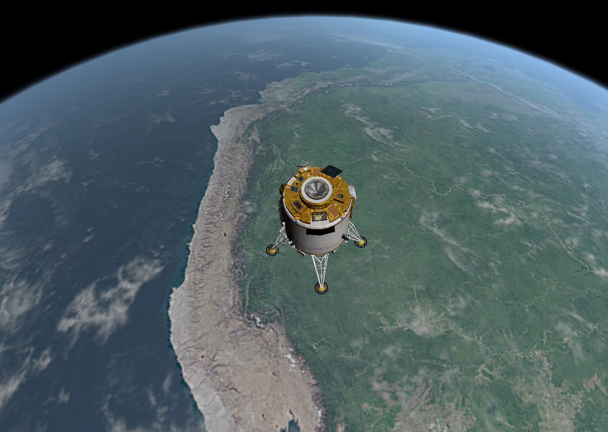 Day 4, the Martian Transfer Vehicle undocks from the Orion MPCV to conduct maneuvering and handling tests. This is to simulate a Mars landing with the