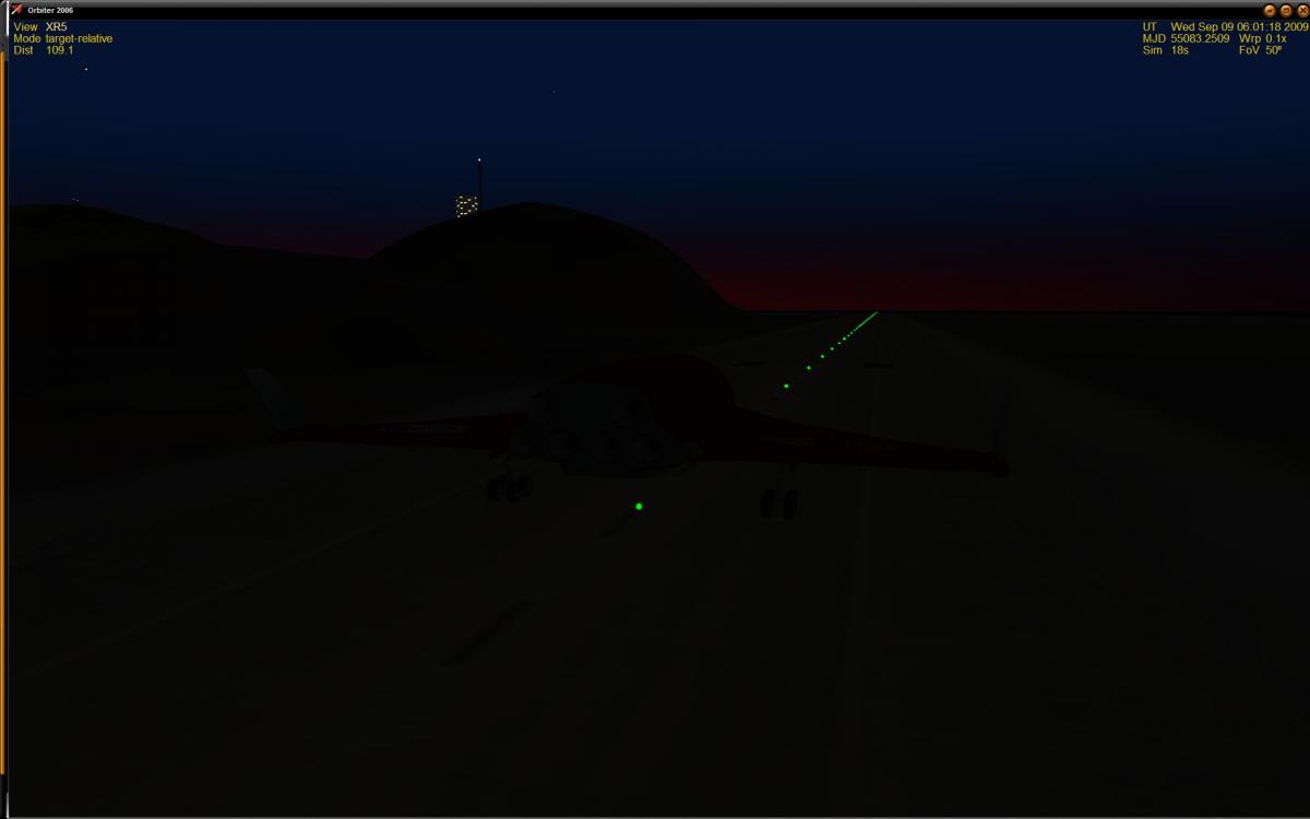 Departing soon, heading 59.5 degrees.