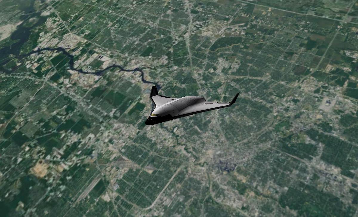 DG-EX climbing out of William P Hobby Airport