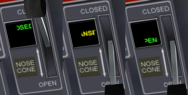 DG-XR1 v.1.7 nose cone indicator glitch