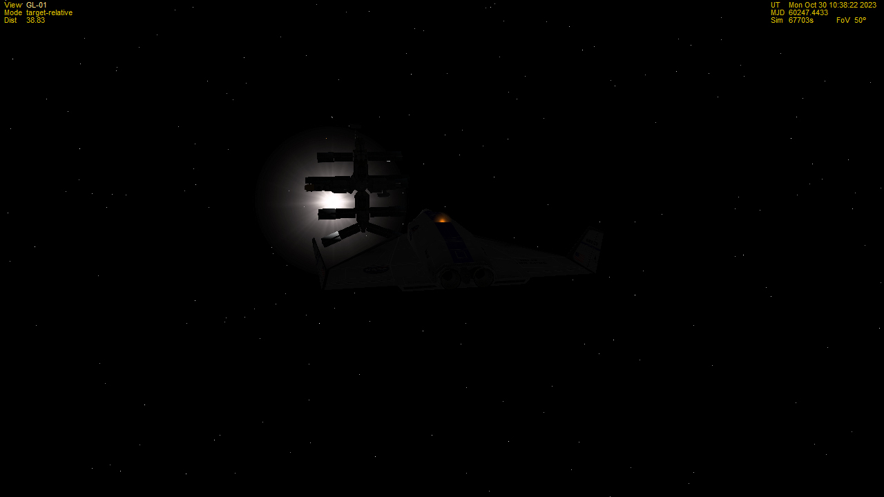 DGIV coming in for hard dock with MIR