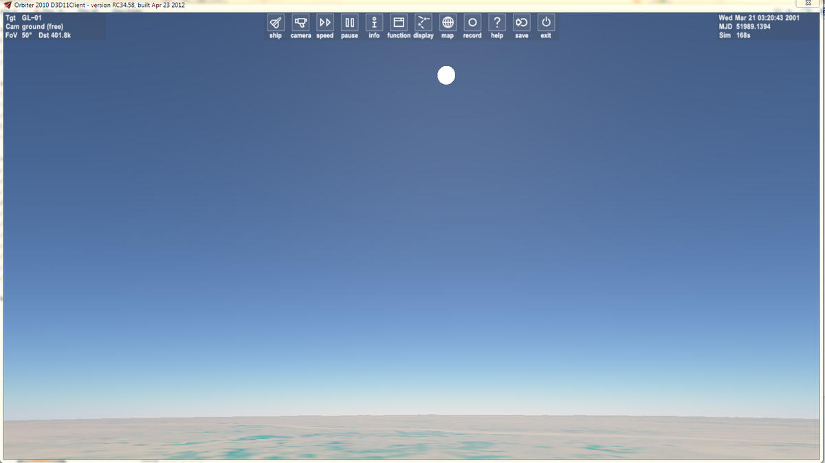 E. Bruneton's atmosphere in D3D11Client - day