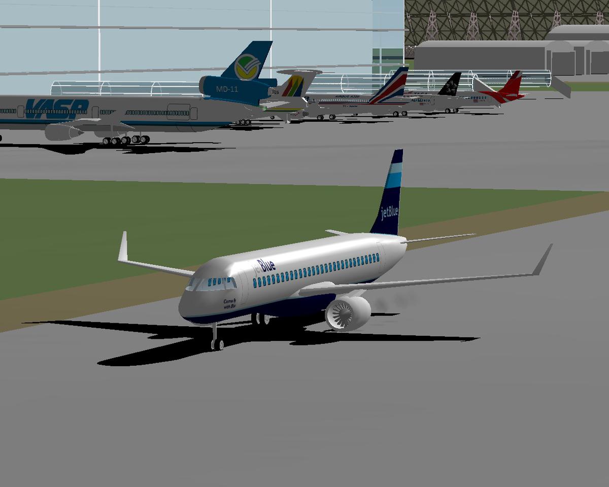 E190 Jet Blue Taxing
