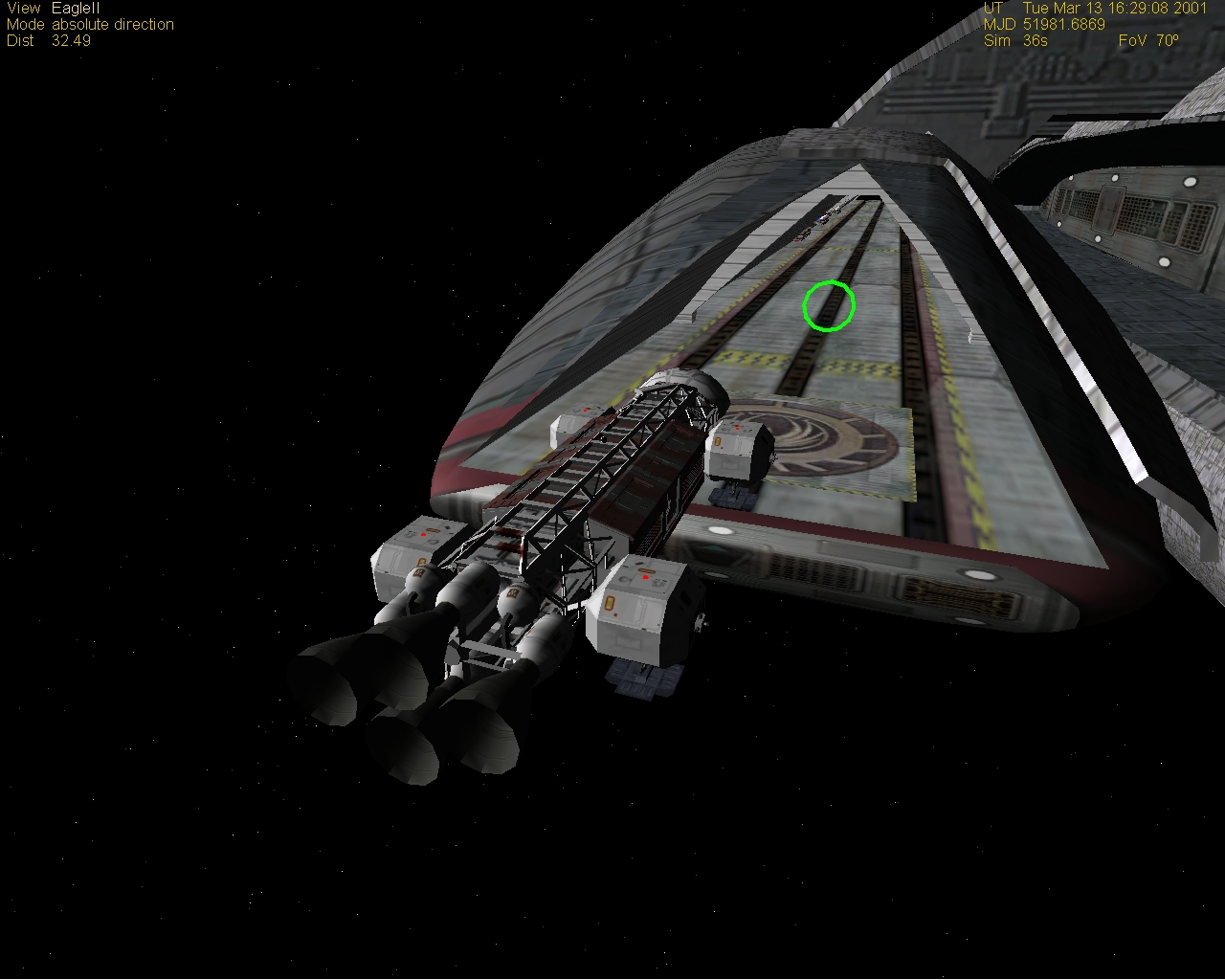 Eagle on approach to Galactica