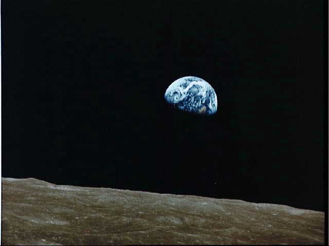 earthrise, apollo8, credit Bill Anders.