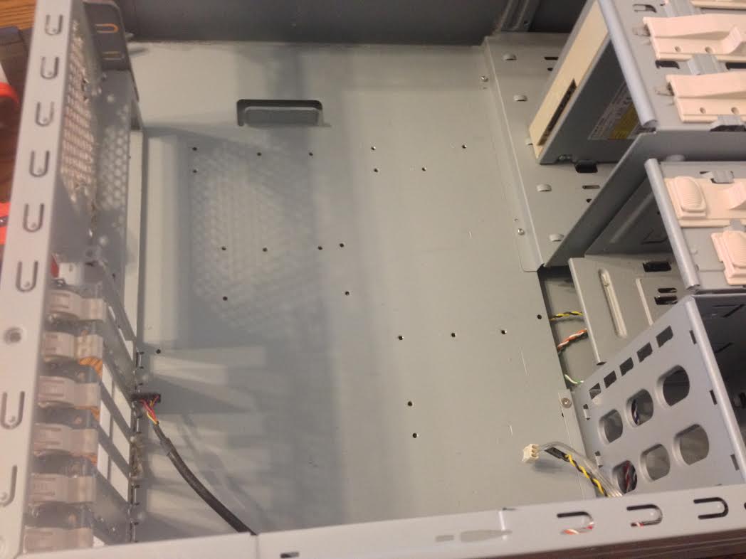 Empty Case, Core and Rear Fans Removed