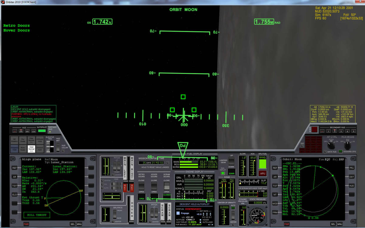 End of alignment burn 1