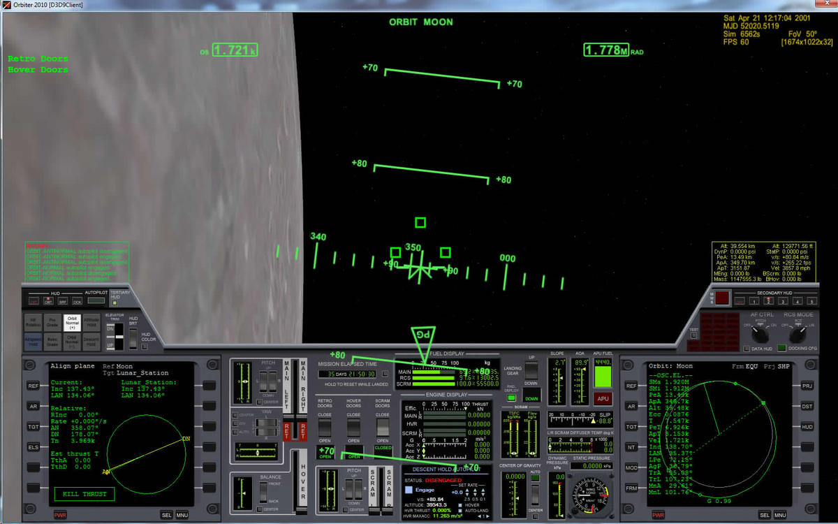 End of alignment burn 2