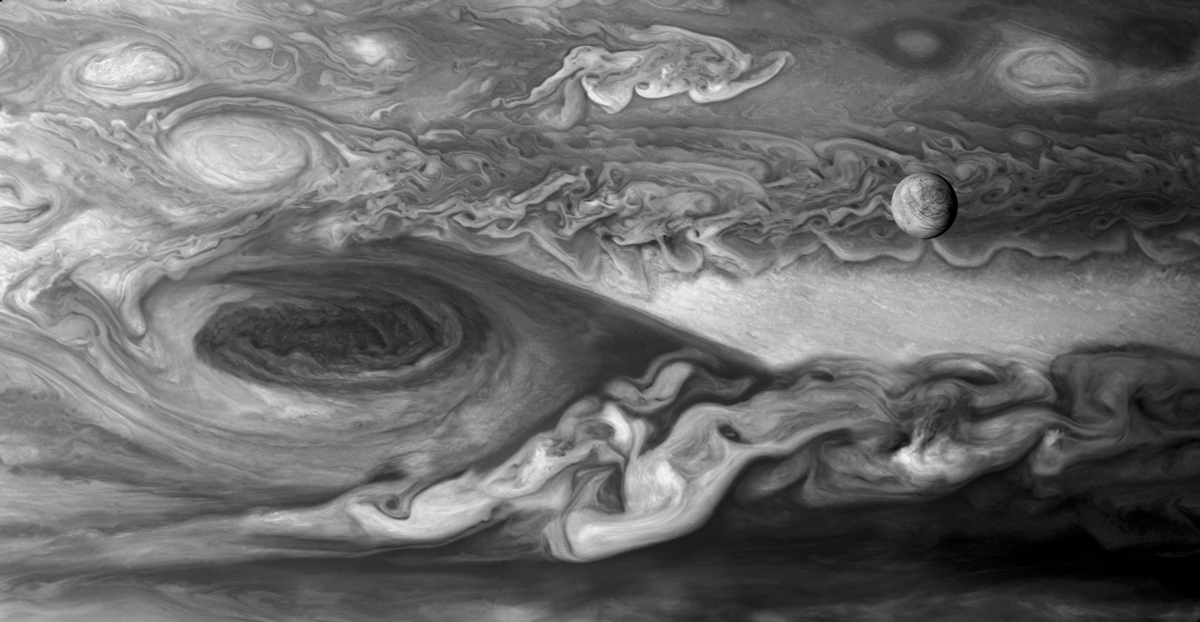 Europa from Voyager 1.