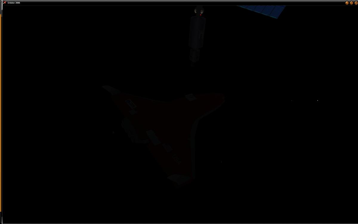 Final approach to docking.