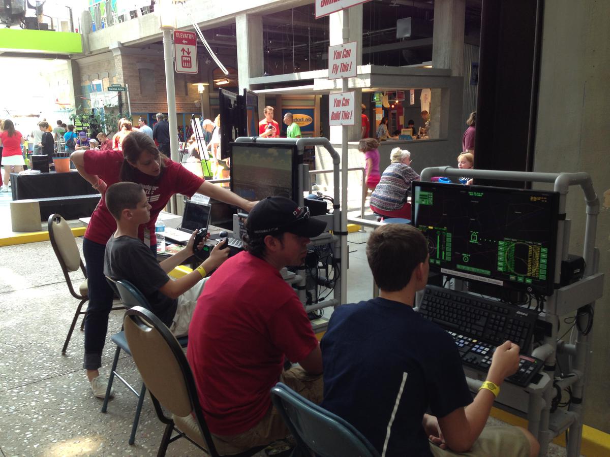 Flight Simulators at Maker Faire 2013